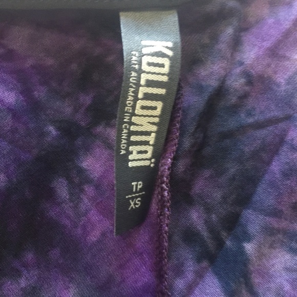 KOLLONTAÏ Purple V-Neck Draped Sheath Dress XS EUC - Picture 4 of 10